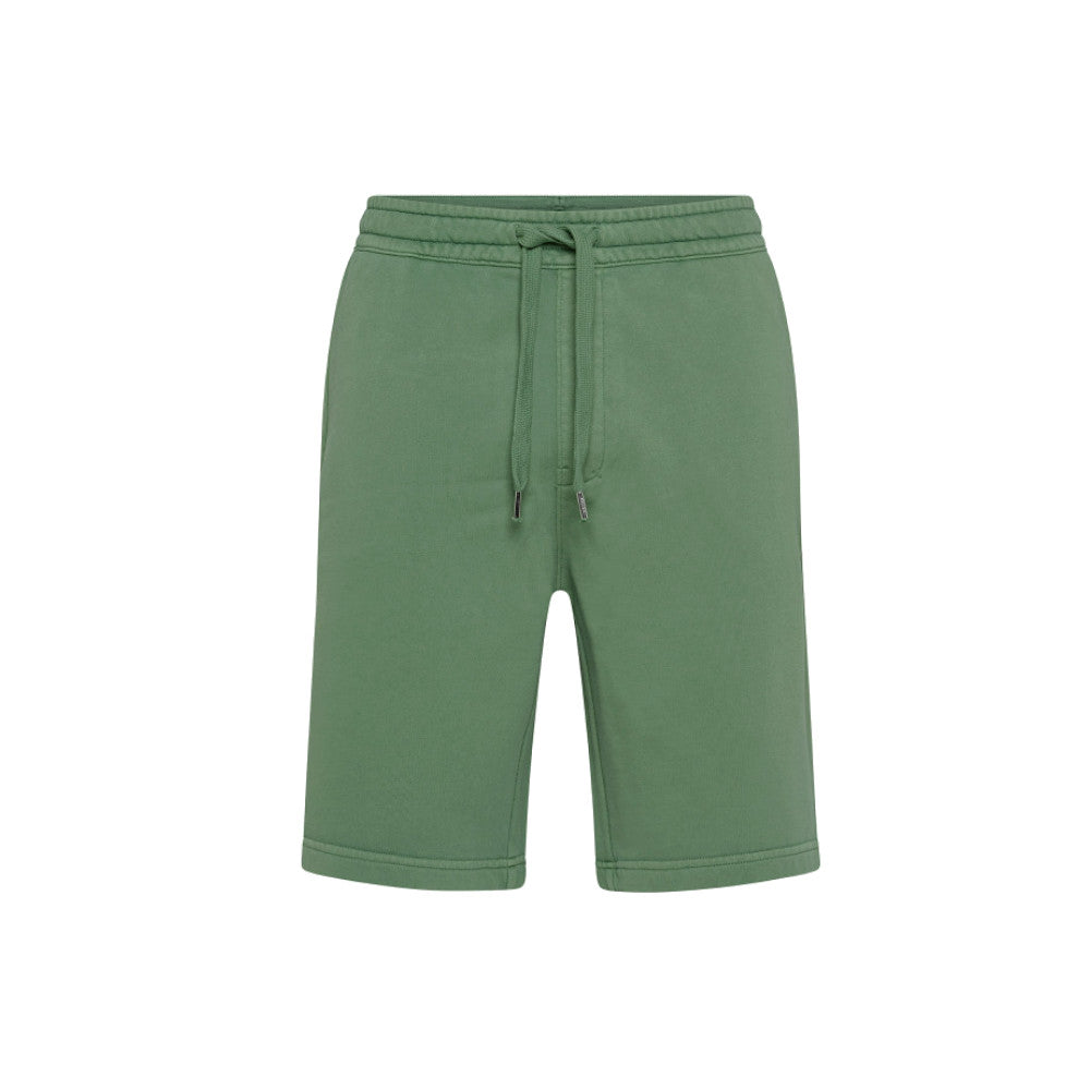 MEN'S GREEN FLEECE BERMUDA SHORTS - F32136 19 - Linassi