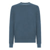 MEN'S CREW-NECK SWEATER IN PURE COTTON - DARK NAVY 55 - Linassi