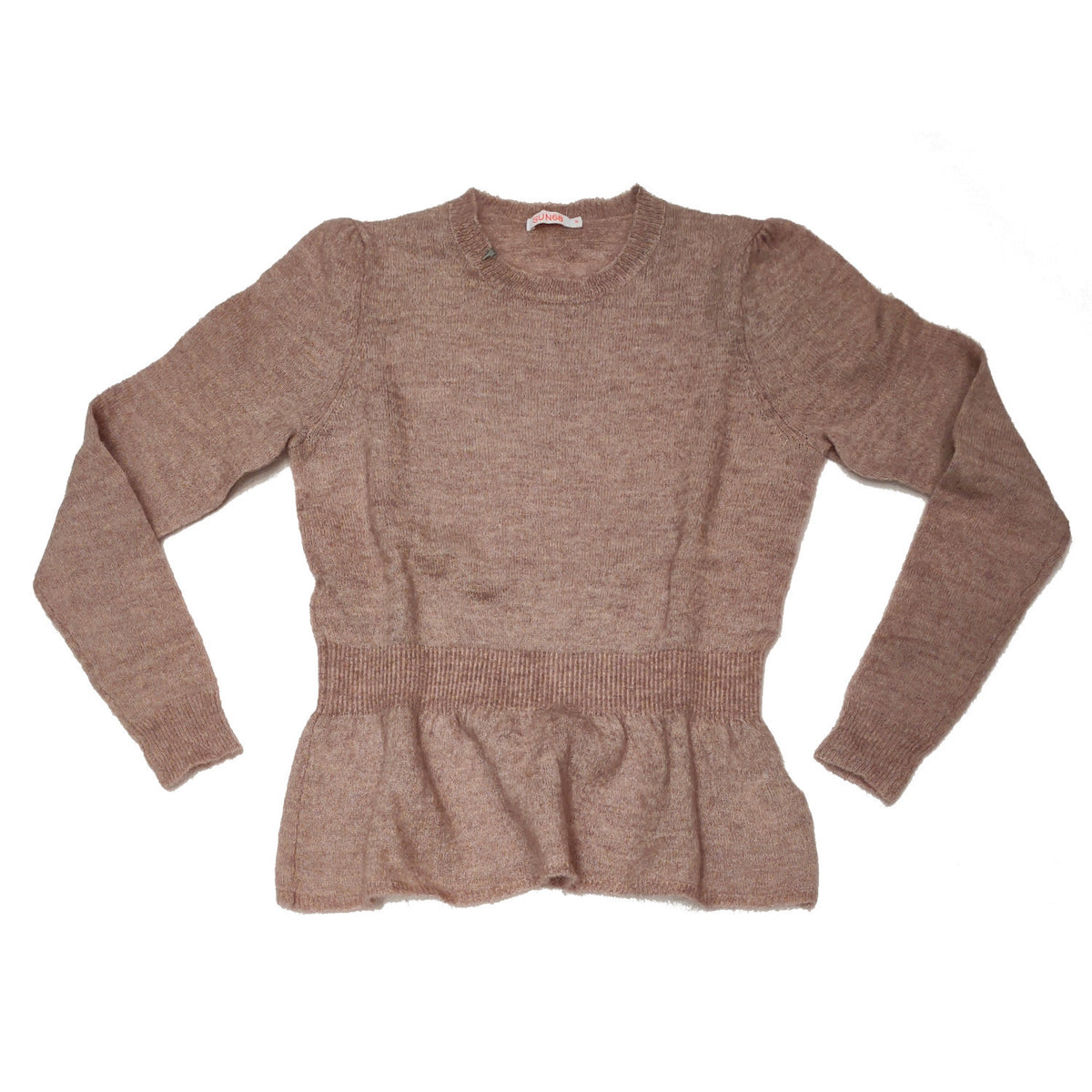 WOMAN'S PINK MOHAIR BLEND TURTLENECK SWEATER - K28209 04 - Linassi