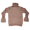 WOMEN'S PINK MOHAIR BLEND TURTLENECK SWEATER - K28210 04 - Linassi