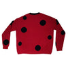 GERANIUM POLKA DOT CREW-NECK JERSEY - K29208 22 - Linassi