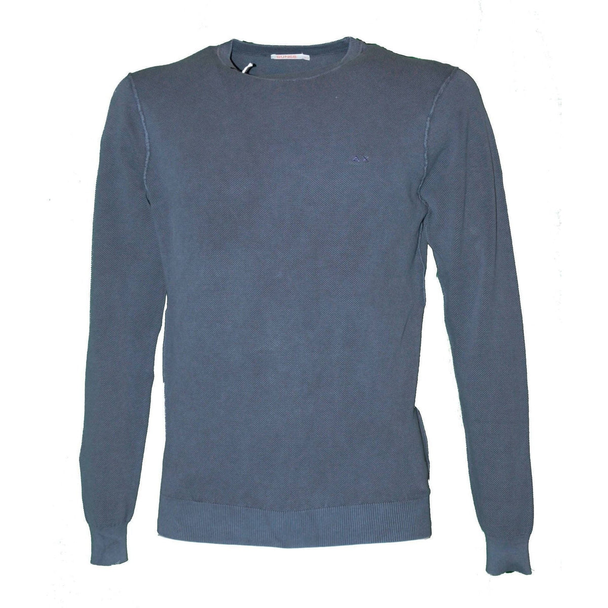 MAN ROUND NECK PURE COTTON JERSEY - DARK NAVY ROUND NECK RICHE VIN - Linassi