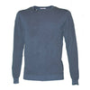 MAN ROUND NECK PURE COTTON JERSEY - DARK NAVY ROUND NECK RICHE VIN - Linassi