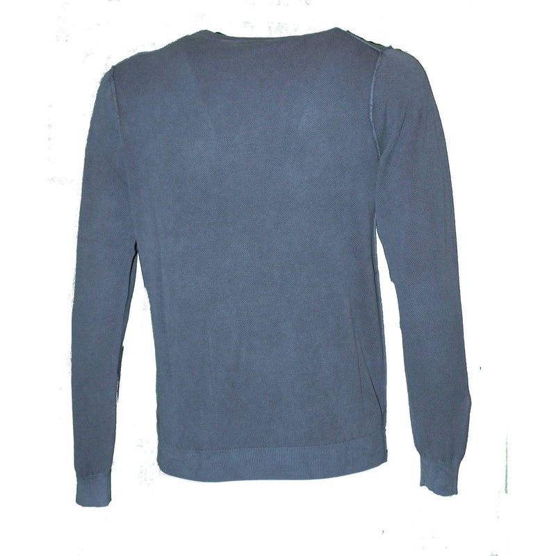 MAN ROUND NECK PURE COTTON JERSEY - DARK NAVY ROUND NECK RICHE VIN - Linassi