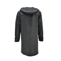 MAN OVERCOAT PARKA IN VIRGIN WOOL BLEND BLACK - RUGGERO 18WPURUGTFEL - Linassi