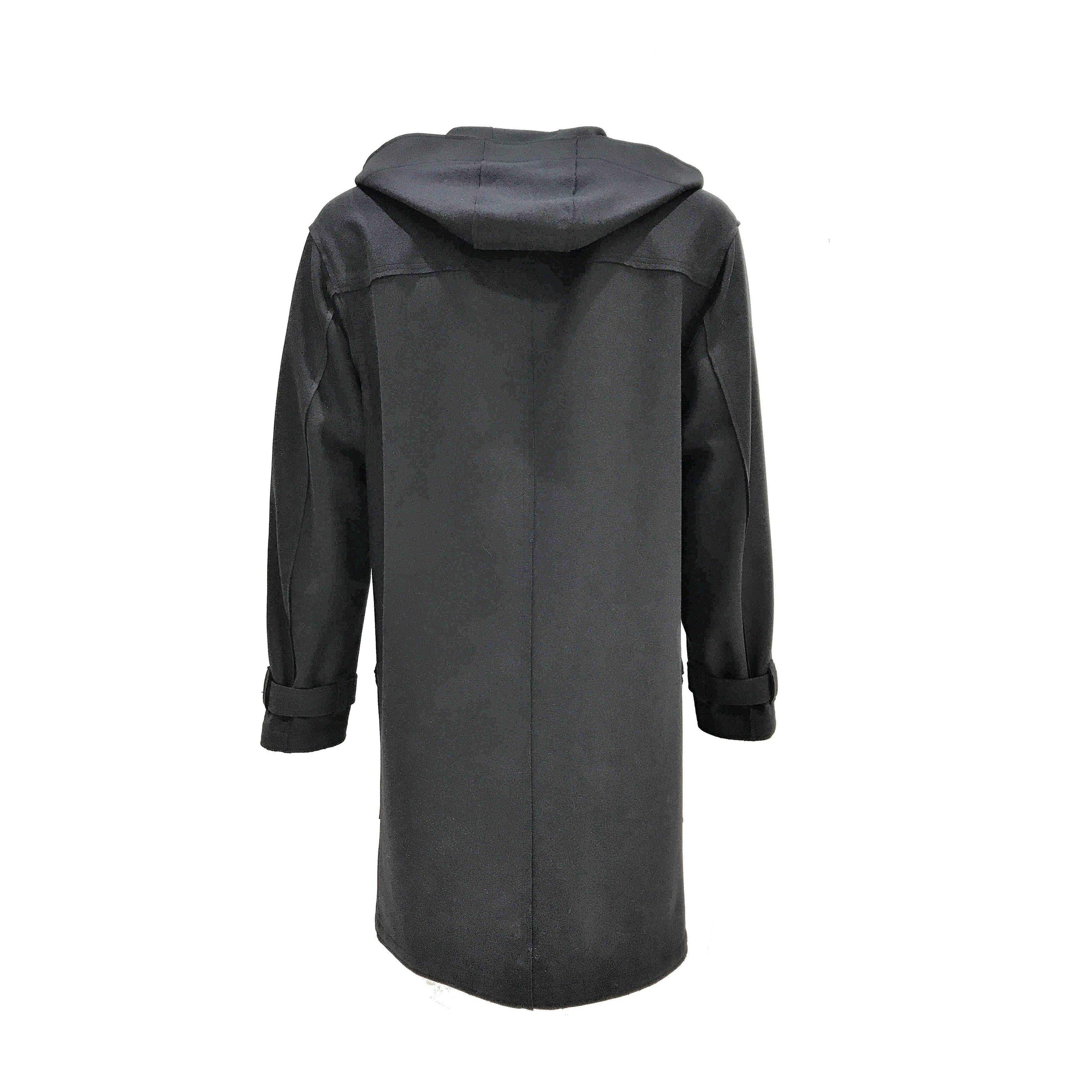 MAN OVERCOAT PARKA IN VIRGIN WOOL BLEND BLACK - RUGGERO 18WPURUGTFEL - Linassi