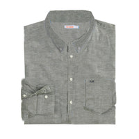 MAN'S SHIRT - BUTTON DOWN LINEN L/S S31102 - Linassi