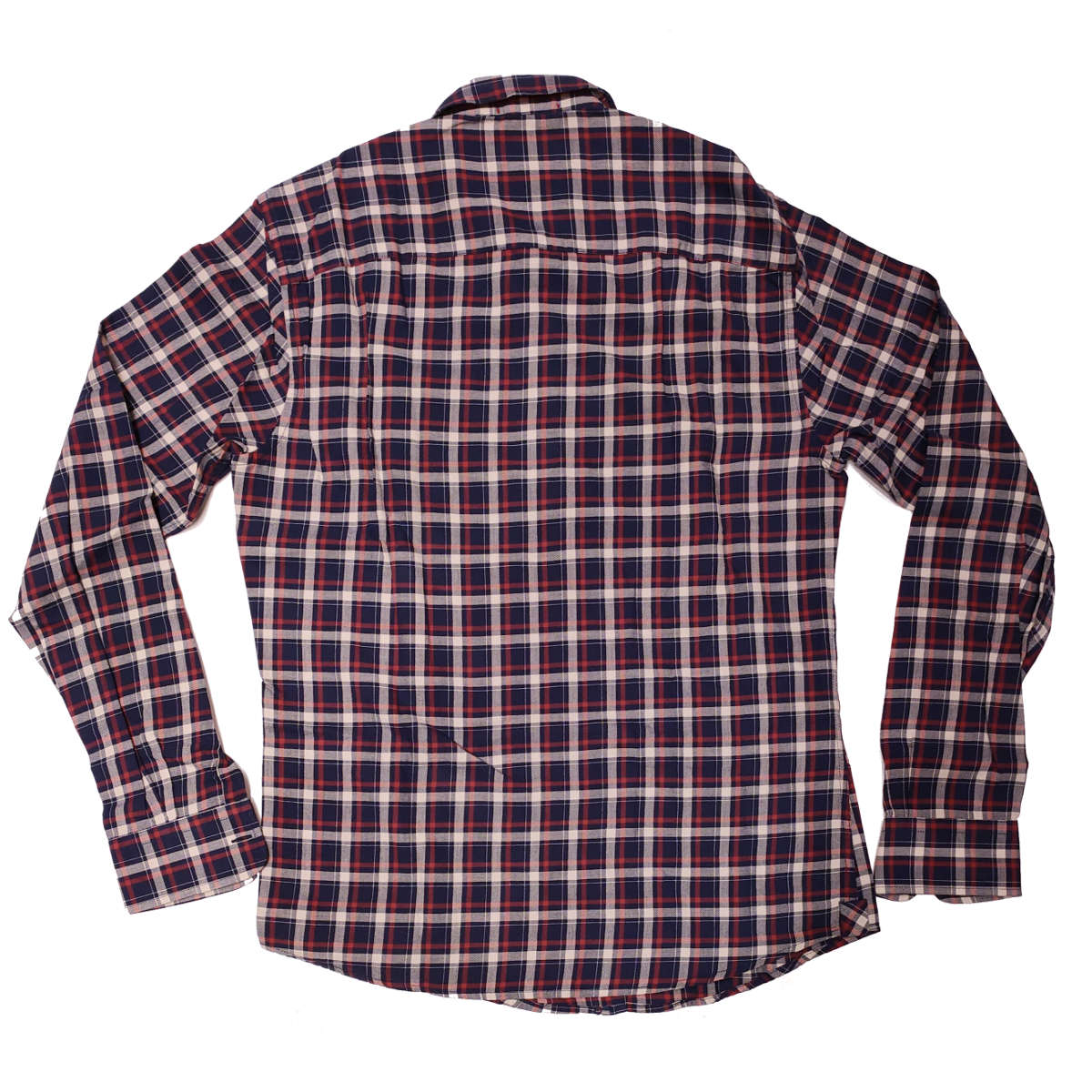 MAN'S CHECKED COTTON SHIRT BLUE RED - WOCAM0626 3969 - Linassi