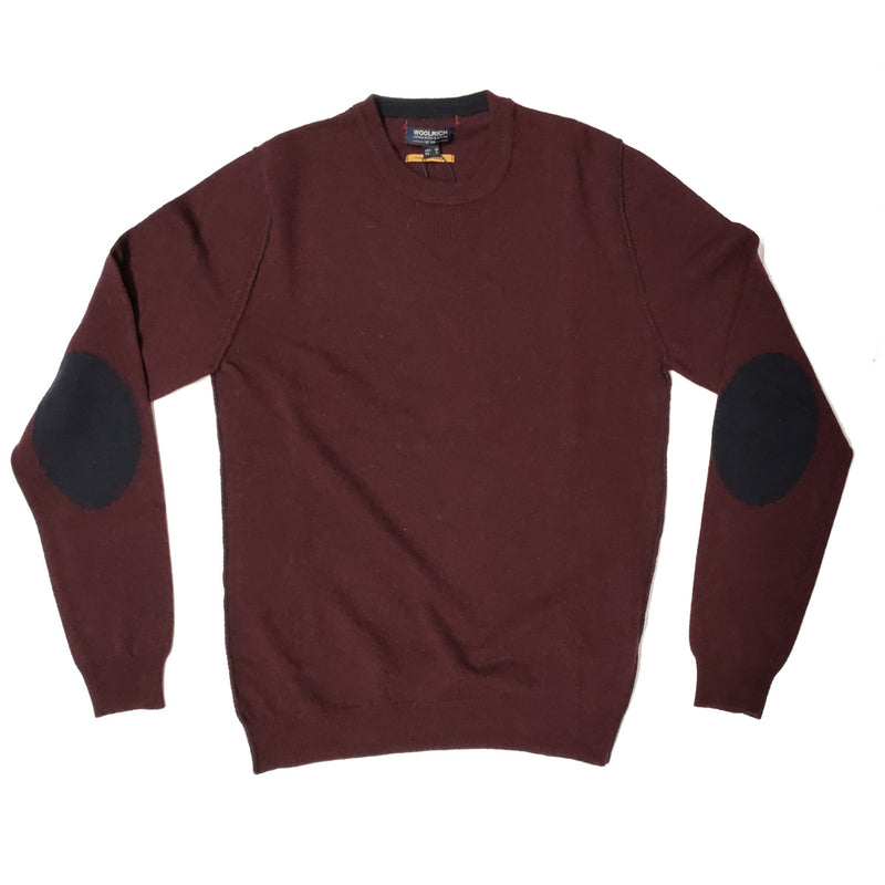 BURGUNDY MERINO WOOL SWEATER FOR MEN - WOMAG1660 1130 - Linassi