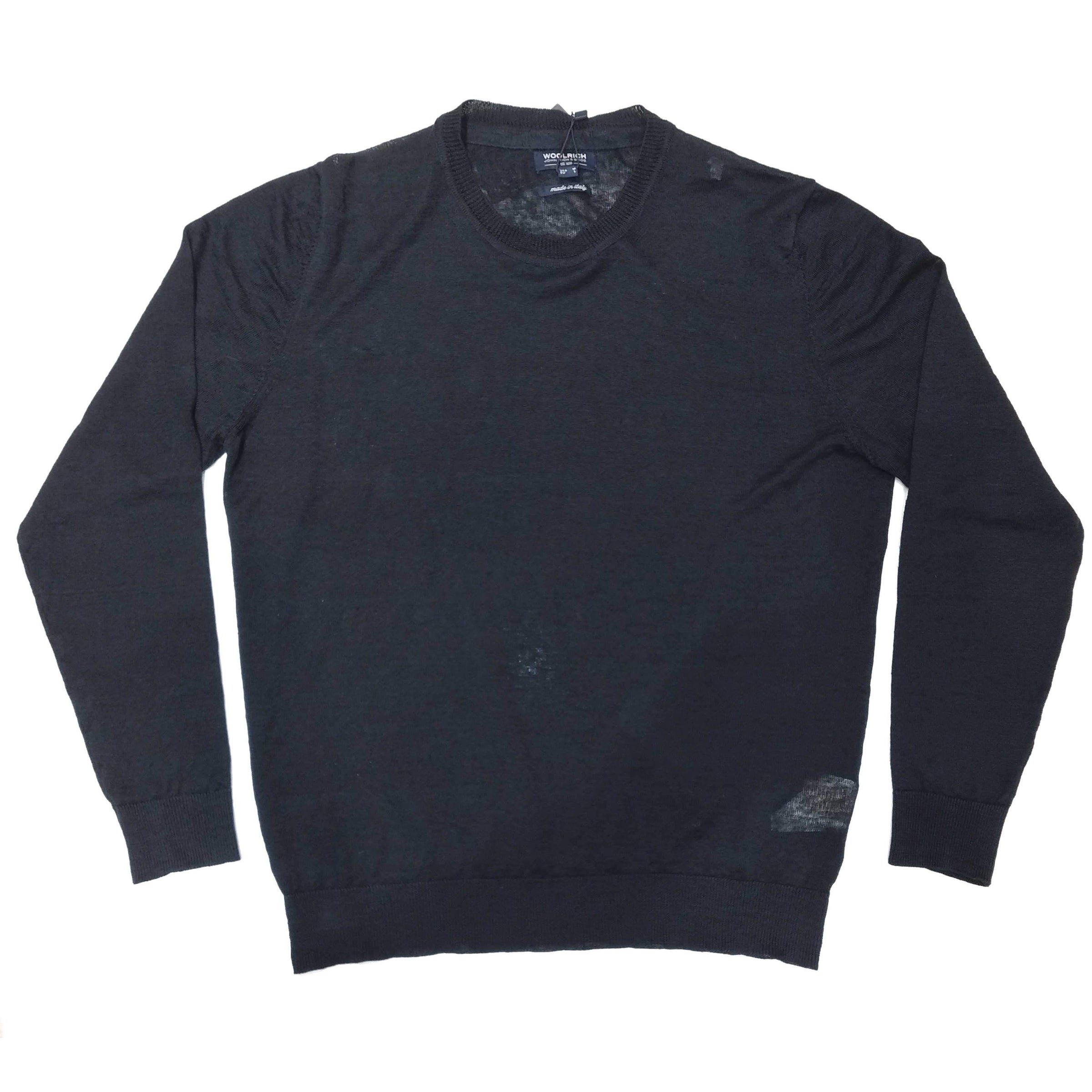 MAN LONG SLEEVE PURE LINEN DREAM BLUE - STRIPE CREW NECK WOMAG1849 - Linassi