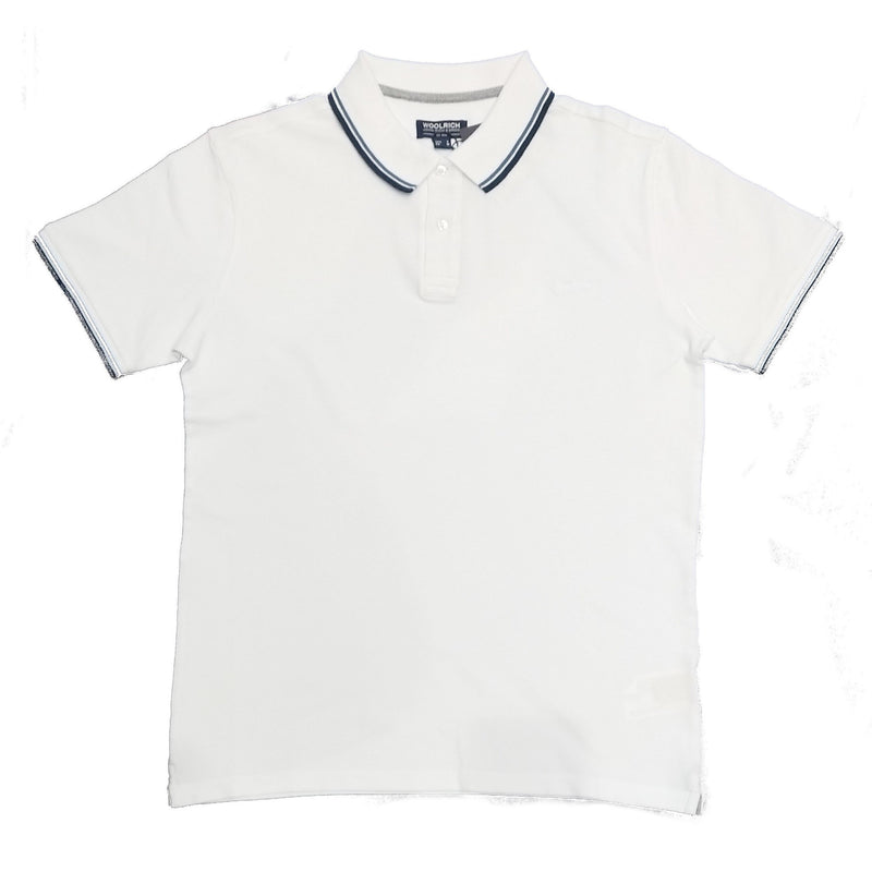 POLO MAN SLIM FIT STRETCH COTTON BRIGHT WHITE - MONTEREY POLO MAN WOPOL0522 - Linassi