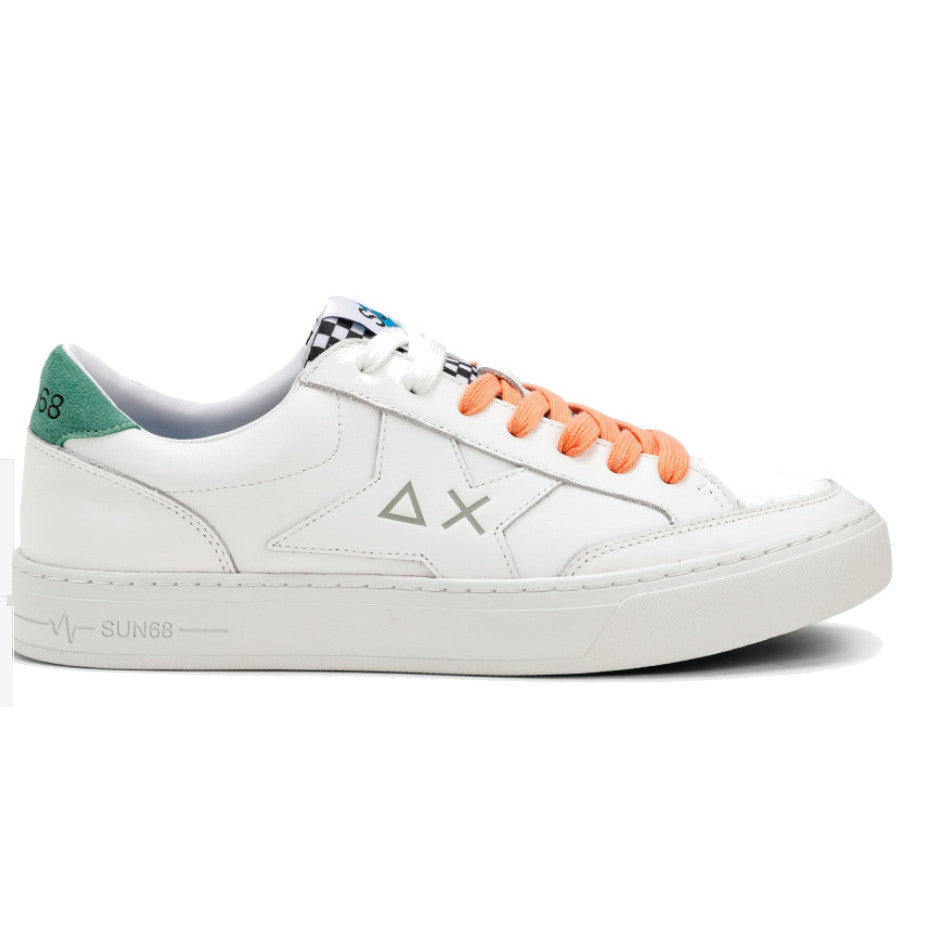 MEN'S TRAINERS WHITE SAGE GREEN - SKATE Z32125 00184 - Linassi