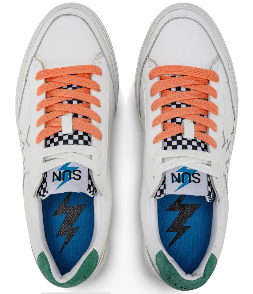 MEN'S TRAINERS WHITE SAGE GREEN - SKATE Z32125 00184 - Linassi