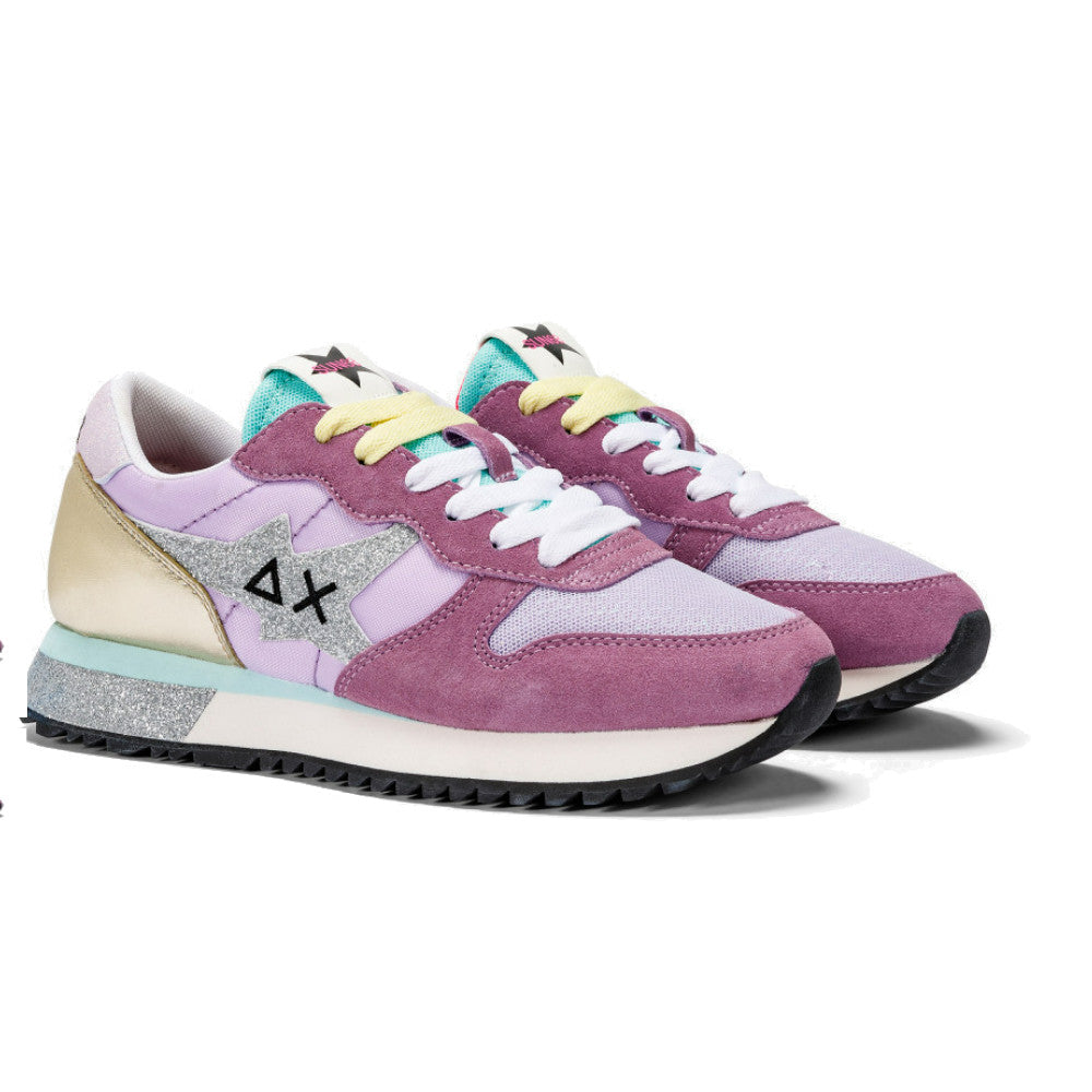 SCARPE DONNA SNEAKERS LILLA - STARGIRL GLITTER LOGO Z33211 24 - Linassi
