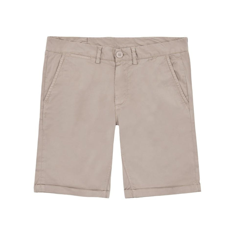 MAN STRETCH COTTON BERMUDA BEIGE - FOLD SOLID B19101 - Linassi