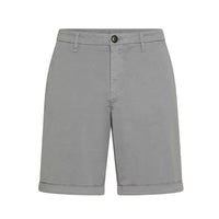 MAN BERMUDA IN LIGHT GREY COTTON - FOLD SOLID B31101 06 - Linassi