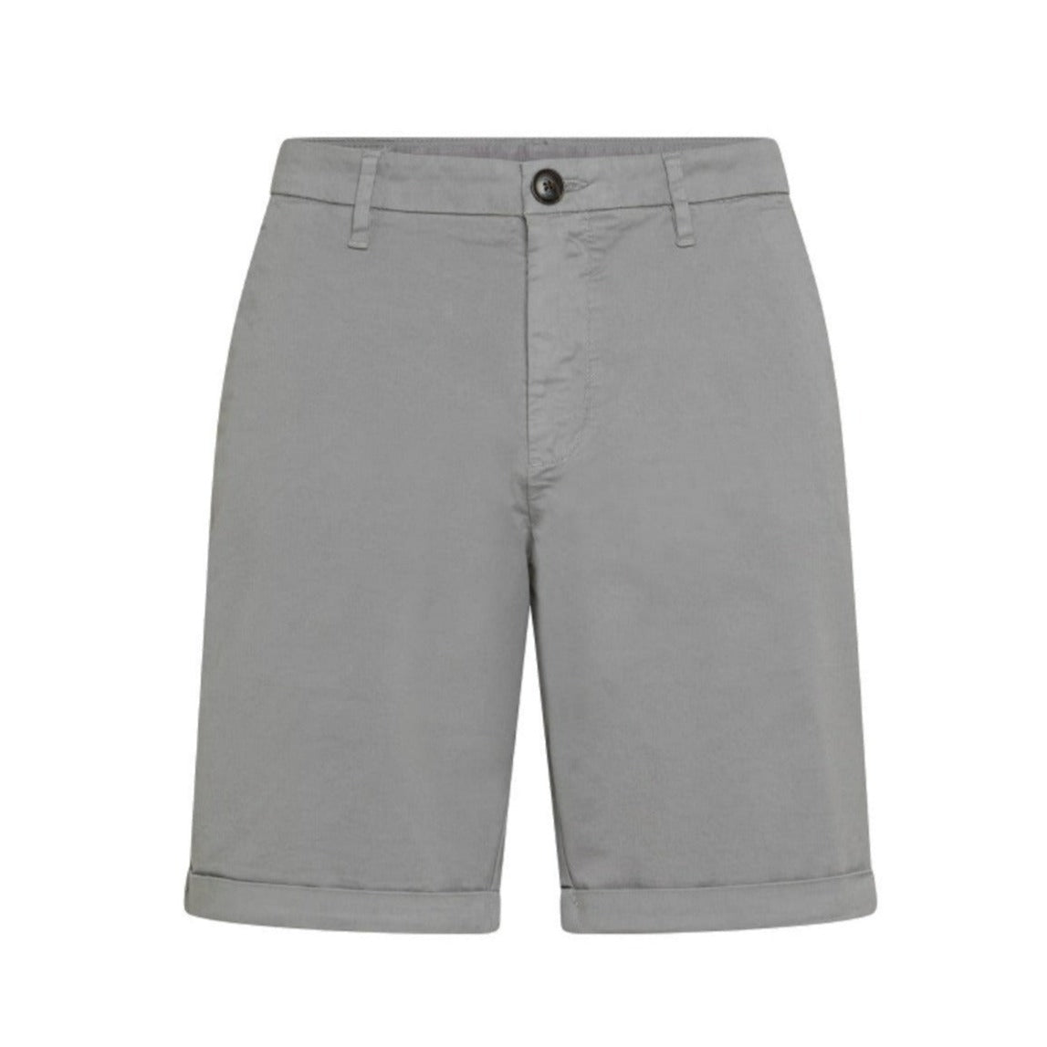 MAN BERMUDA IN LIGHT GREY COTTON - FOLD SOLID B31101 06 - Linassi