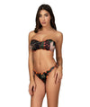 BIKINI DONNA FASCIA E SLIP CON LACETTI VERDE - F22-1507U - Linassi