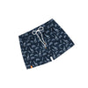 MEN'S NAVY BLUE SHORTS - SWIM PANT BIG PRINT H19116 - Linassi