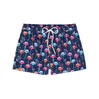 BEACHWEAR MAN NAVY BLUE ORANGE - SWIM PANT BIG PRINT H19116 - Linassi