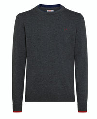 MAGLIA UOMO GIROCOLLO DOUBLE RIB GRIGIO - K42105 47 - Linassi