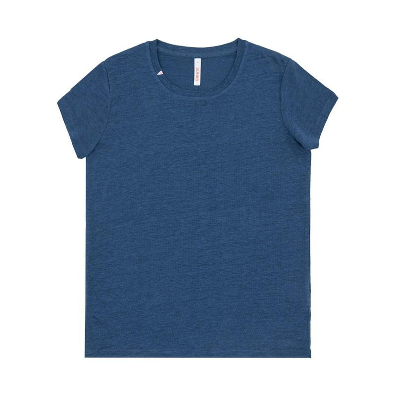T-SHIRT WOMAN PURE LINEN DARK AVIARY - ROUND T-SHIRT LINEN L19201 - Linassi
