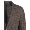 MAN SLIM FIT JACKET IN MIXED VIRGIN WOOL BROWN - Nold2 50418200 - Linassi