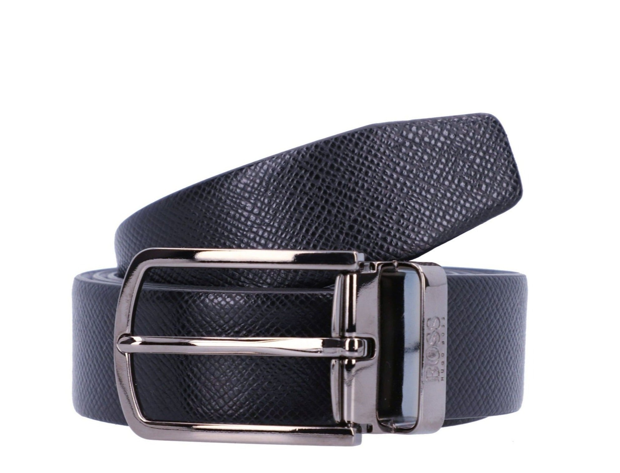 BLUE LEATHER MAN BELT - Ofis_Or35_ps 1018802 50408106 - Linassi