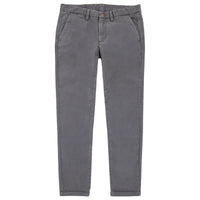 MAN CHINO STRETCH COTTON TROUSERS - MEDIUM GREY - Linassi