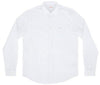 MAN SLIM FIT STRETCH COTTON SHIRT WHITE - SHIRT OXFORD L/S  S19101 - Linassi