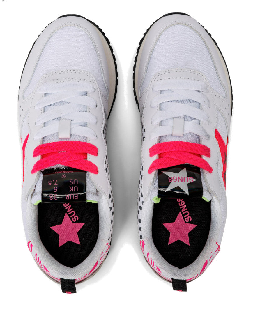 SCARPE DONNA SNEAKERS BIANCO FUXIA - STARGIRL Z33213 0162 - Linassi