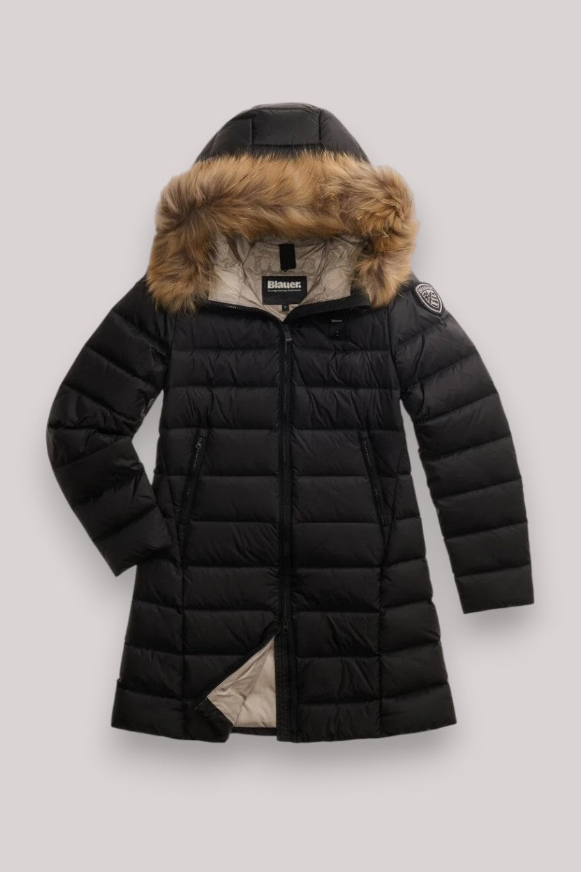 GIACCONE DONNA KRISTIN NERO interno BEIGE