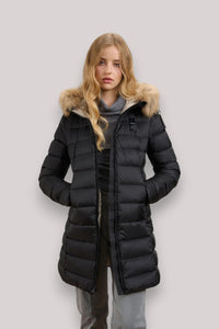 GIACCONE DONNA KRISTIN NERO interno BEIGE