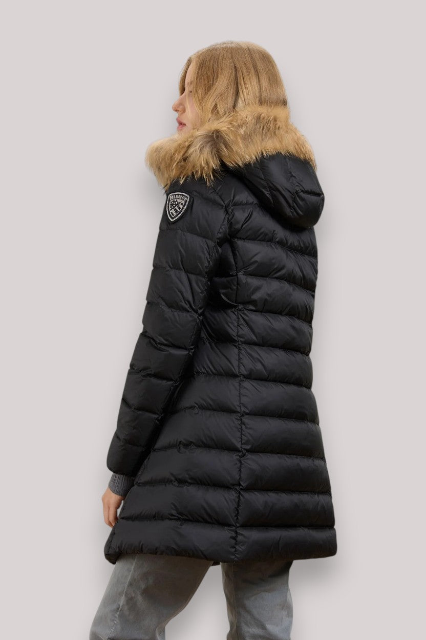 GIACCONE DONNA KRISTIN NERO interno BEIGE