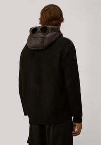 GIUBBINO UOMO MERINOS GOGGLE BLACK