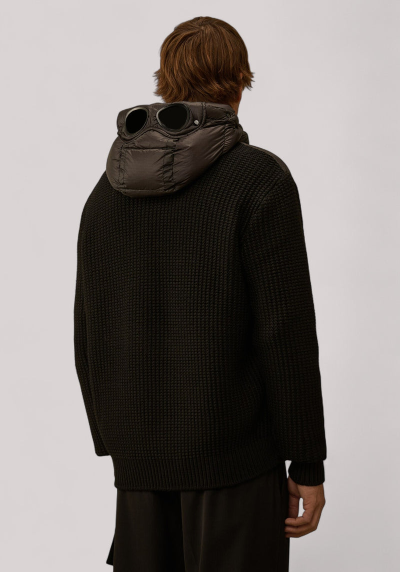 GIUBBINO UOMO MERINOS GOGGLE BLACK