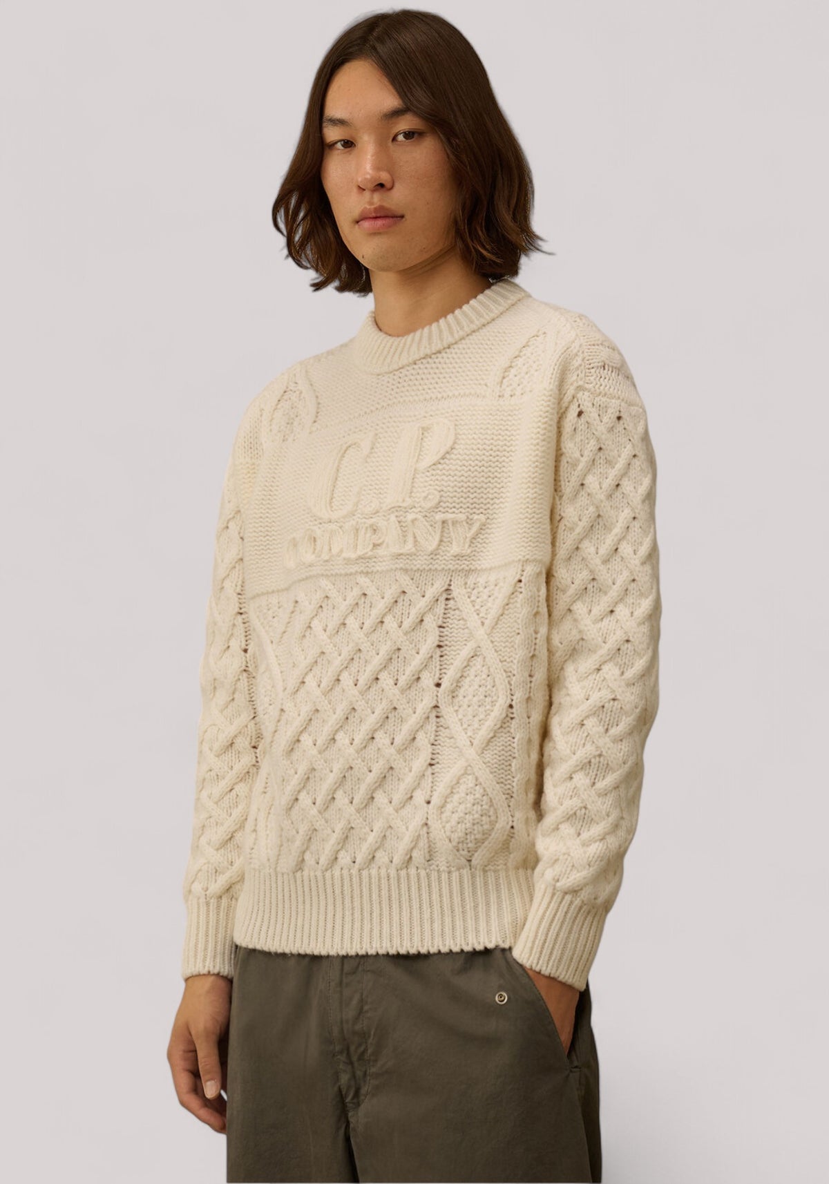 MAGLIA UOMO SOFT SHETLAND GAUZE WHITE