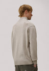 MAGLIA UOMO CON ZIP OFF WHITE MELANGE -  19CMKN709A110149A M13