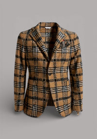 GIACCA UOMO SLIMFIT TARTAN CAMMELLO - 3132G2728M1 203704 24 - Linassi