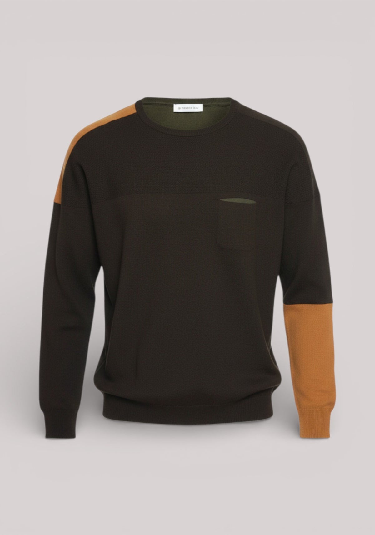 MAGLIA UOMO IN MISTO LANA FANTASIA NERO - Linassi