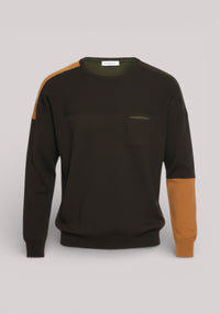 MAGLIA UOMO IN MISTO LANA FANTASIA NERO - Linassi