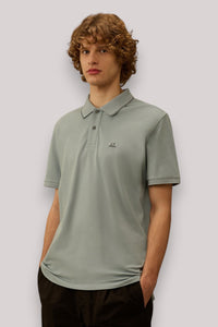 POLO UOMO IN PIQUET STRETCH SILVER BLUE - Linassi