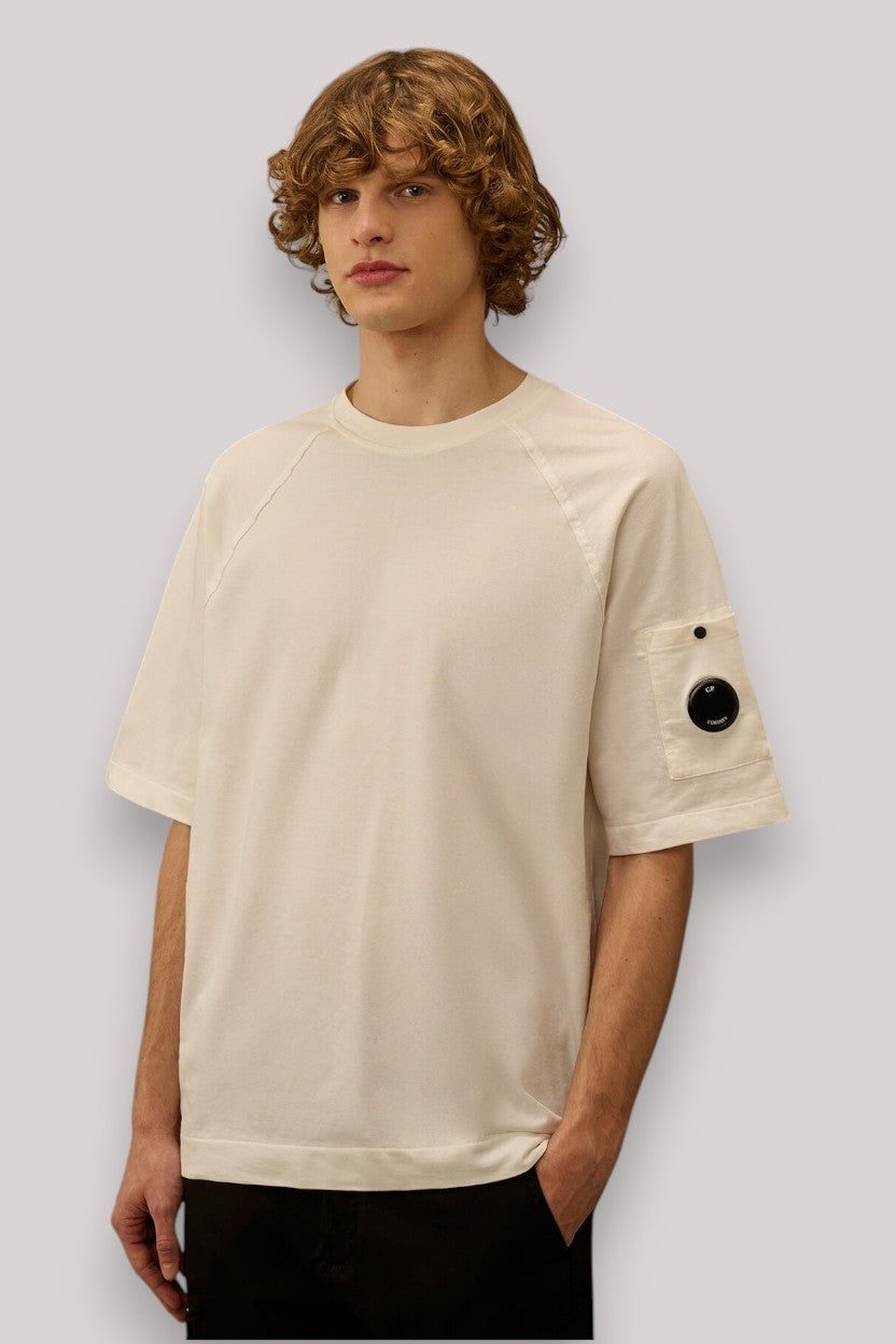 T-SHIRT UOMO IN FELPA GAUZE WHITE - Linassi