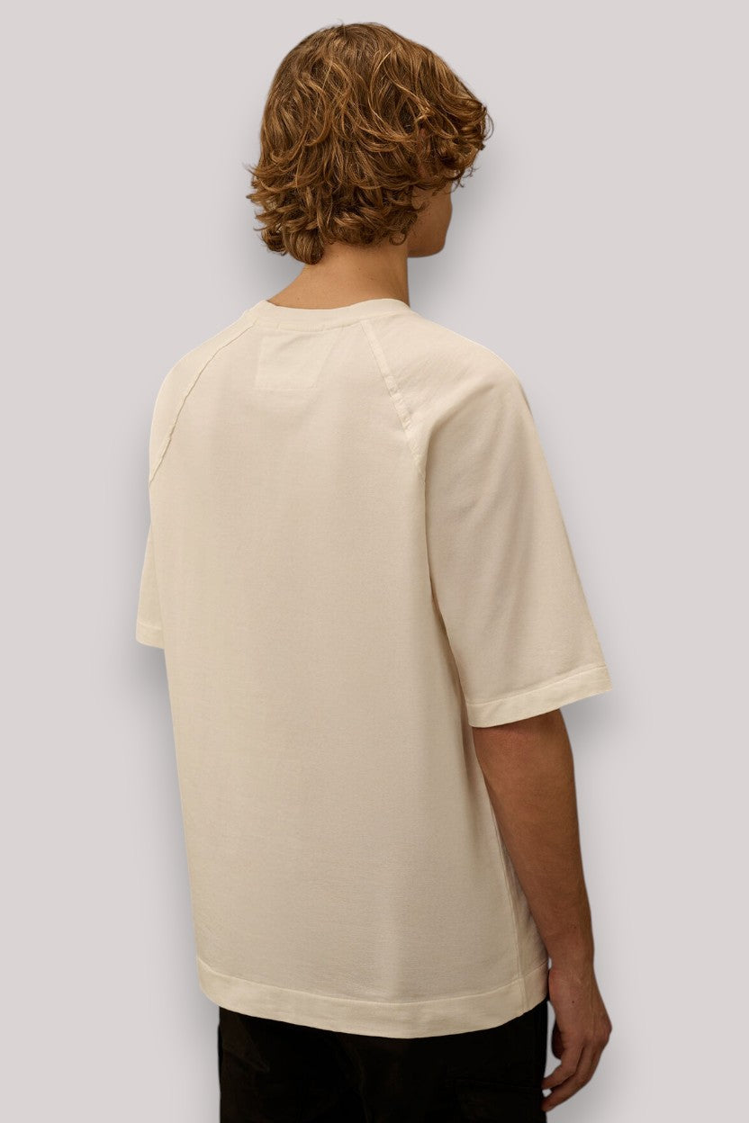 T-SHIRT UOMO IN FELPA GAUZE WHITE - Linassi