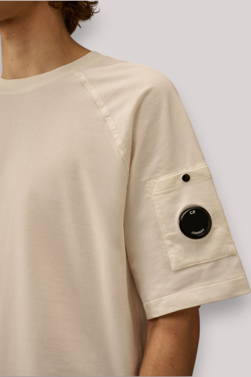 T-SHIRT UOMO IN FELPA GAUZE WHITE - Linassi