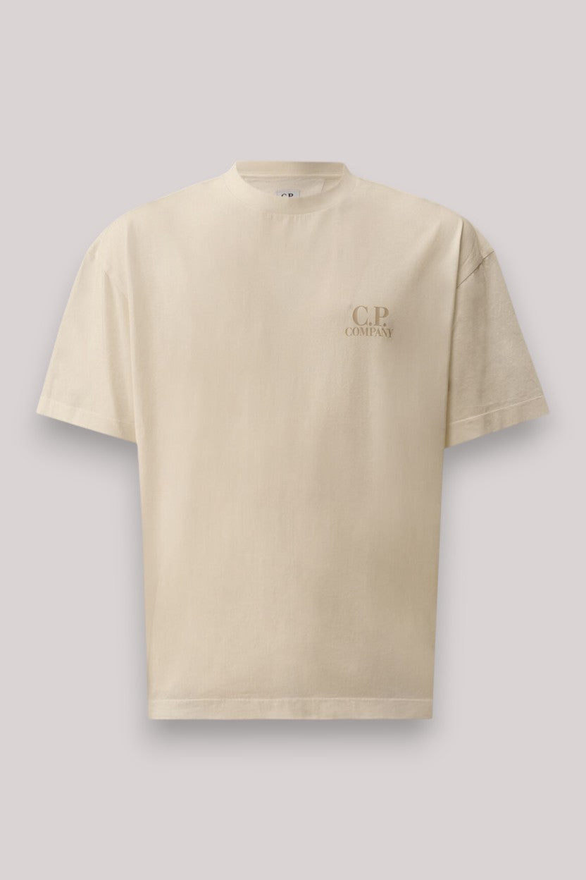 T-SHIRT UOMO LOGO GAUZE WHITE - Linassi