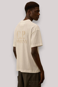 T-SHIRT UOMO LOGO GAUZE WHITE - Linassi