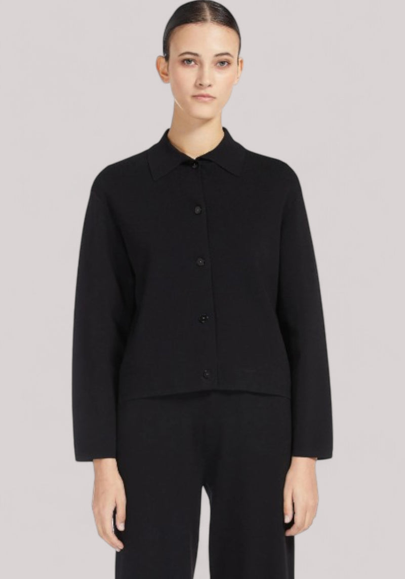 TOP DONNA BOXY NERO - Linassi