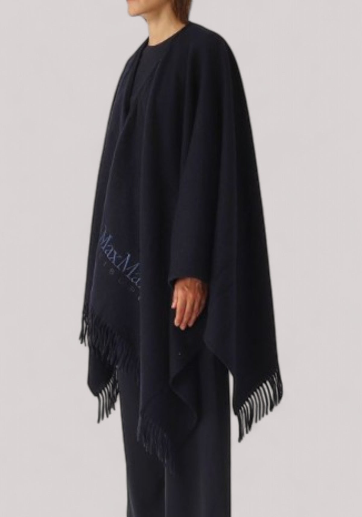 MANTELLA DONNA MISTO LANA BLU --- (non c'è foto capo singolo) - Linassi