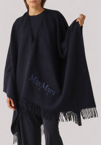 MANTELLA DONNA MISTO LANA BLU --- (non c'è foto capo singolo) - Linassi